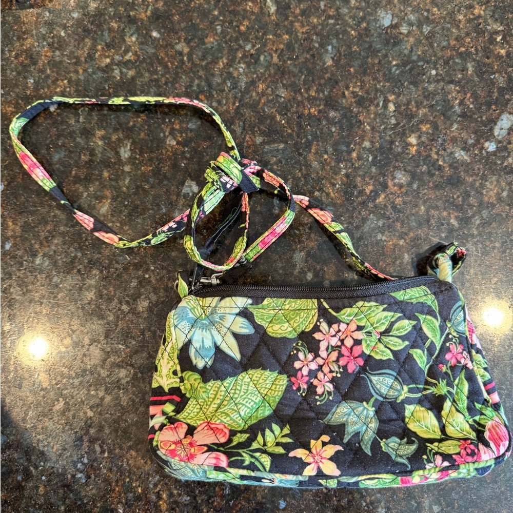 Vera Bradley Small Cross Body Purse - Discontinued Botanica Pattern